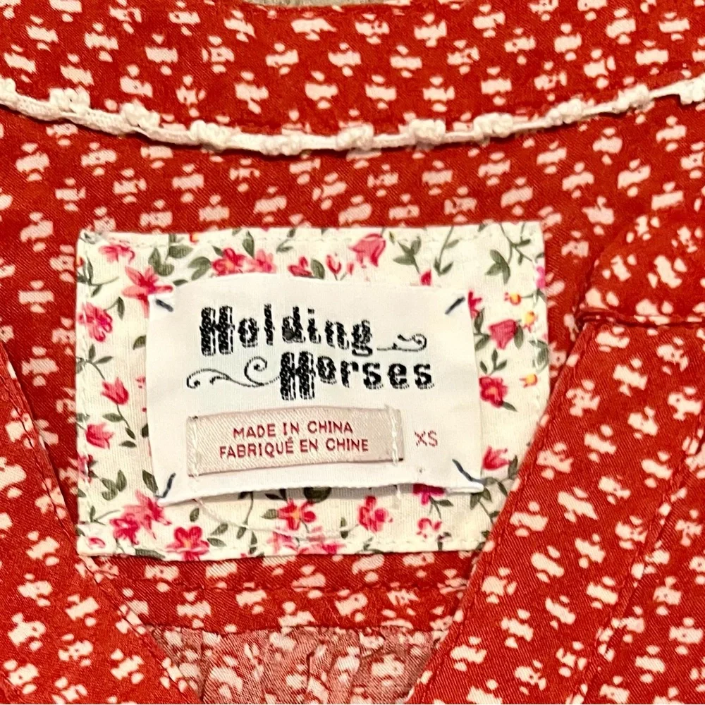 Anthropologie - Holding Horses Tunic Blouse with bubble sleeves - Picture 3 of 7